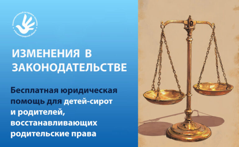 Бесплатная юридическая помощь для детей-сирот и родителей, восстанавливающих родительские права